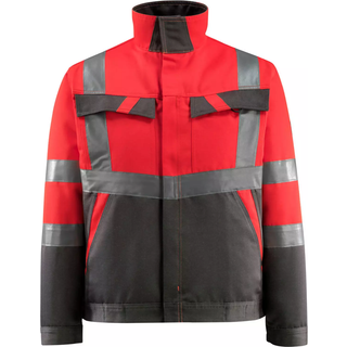 MASCOT SAFE LIGHT Forster arbejdsjakke, hi-vis rød/mørk antracit - L