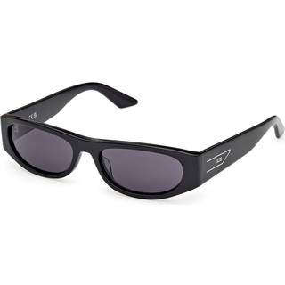 GCDS Unisex GD0070 01A Solbriller Acetat Sort Røg Rund Normal