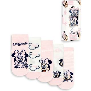 Vanilla Underground Vanilla Underground Pink Disney Girls Pink Minnie Mouse Calf Socks Set of 5