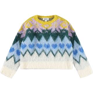 Molo Glenda Strikket Sweater Grande Nordic  Grande Nordic 110/116 cm  Blå  110/116 cm  kvinde