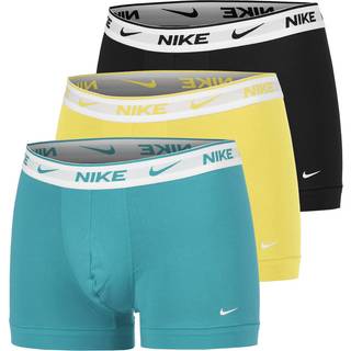 Nike Everyday Cotton Stretch Boxer Shorts 3 Pack Men - Black, Multicoloured, Size L - black