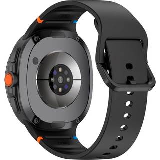 Samsung Galaxy Watch 8 / 8 Classic (40 / 44 / 46mm) - EIDERWOOD Silikone Rem m. Sylinje - Black