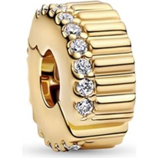 Pandora 51 - Geripptes Clip - 764078C01 - gold