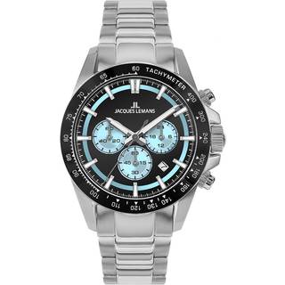 Jacques Lemans Liverpool Diver Chrono 1-2207B - Herre - 43 mm - Quartz - Mineralglas