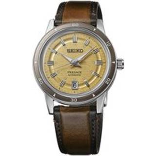 Seiko Presage SRPL75J1 Style 60s Golden Yellow Strap Watch - W25508