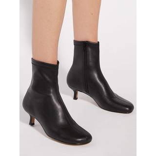 Dune London Dune London Black Outstanding Round Toe Sock Boot