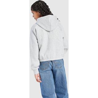 LEVI'S Girls' Full Zip Hoodie Junior, Grå - 16Y