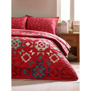 Catherine Lansfield Catherine Lansfield Christmas Patchwork Quilted Bedspread