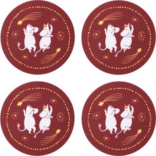 Arabia Mumin Festlige Stunder Coaster Ø9 cm, 4 stk.