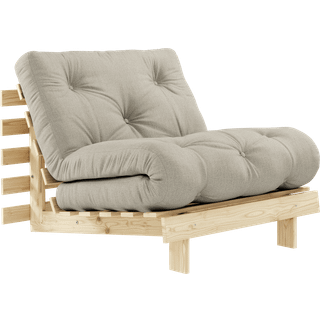 Karup Design Roots Sovesofa M. Madras 90x200 914 Linen/Fyrretræ