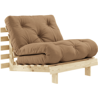 Roots 90 Sovesofa Fra Karup Design i Massiv FSC Fyrretræ | Japandi - Klar lak - 755 Mocca