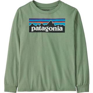 Patagonia Kid's L/S P-6 Logo T-Shirt Sweatere Børn størrelse M farve grøn