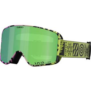 Giro Method Ski Goggles - Snowboard Goggles til mnd, kvinder og unge - Glow Green Shelter Strap med Vivid Emerald/Vivid infrarde linser