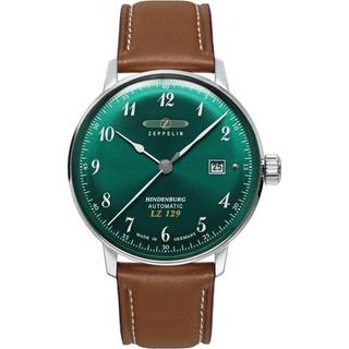 Zeppelin 8056-4 Herrenuhr Automatik Hindenburg LZ129 Braun/Grün