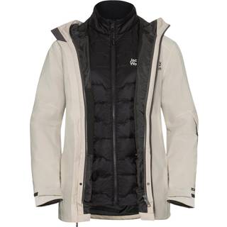 Jack Wolfskin Flowline 3in1, skijakke, dame, beige