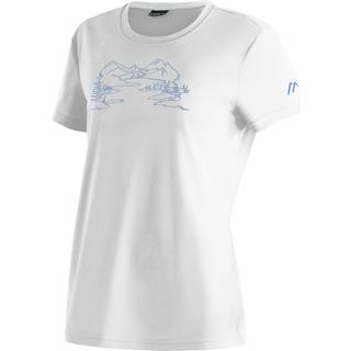 Maier Sports Women's Wilma Print Funktionsshirt Damer størrelse 42 farve grå/hvid