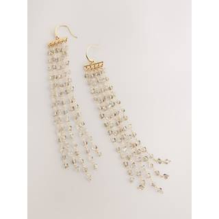 Next Faceterede perledråbeøreringe