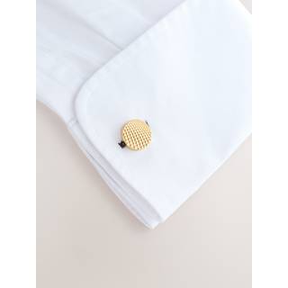 Next Teksturerede runde manchetknapper