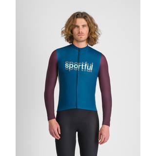 Sportful Supergiara Logo Thermal Jersey Cykeljersey Herrer størrelse XL farve blå