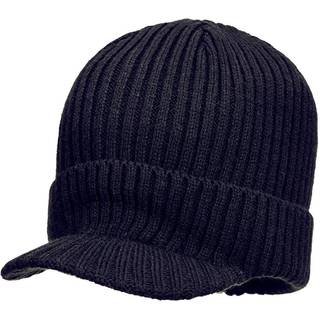 Strikket hue med skygge - Marine