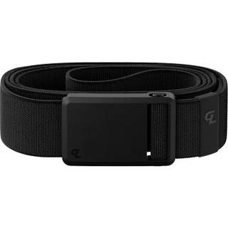 Groove Life Groove Belt Ultra Black/Black - Men's Stretch Nylon Belt With Magnetic Polymer Buckle Lightvægts ikke -Slips Locking Bar Machine vask