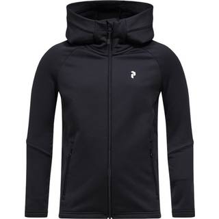 Peak Performance Kid's Rider Essentials Zip Hood Fleecejakke Børn størrelse 160 farve sort
