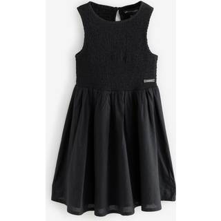 smALLSAINTS smALLSAINTS Black Ode Smocked Sleeveless 100% Cotton Dress - 110-116cm (5-6 Years)