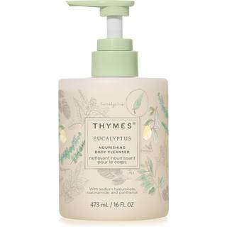 Thymes Nourishing Body Cleanser - Stor fugtgivende kropsvask med pumpe - Hydrating Cleanser - Noter af Eucalyptus Oil Citron Petitgrain Bergamot