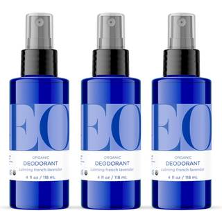 EO Organic Deodorant Spray 4 ounce (pakke med 3) fransk lavendel kologiske plantebaserede botaniske ekstrakter