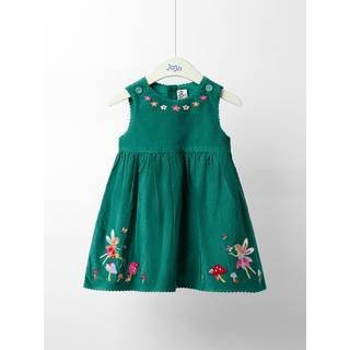 Jojo Maman Bébé JoJo Maman Bébé Appliqué Fløjl Kjole - 7480cm