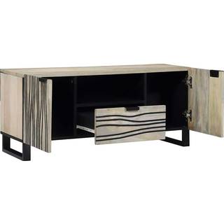 TV Enheder med skuffe Hvid 105 x 33 x 46 cm Konstrueret træ