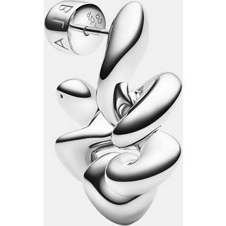 Coil Hoop Medium Left  - Silver - OS