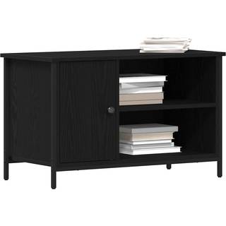 Tv-Skab Sort Eg 80 X 40 X 50 Cm Konstrueret Træ