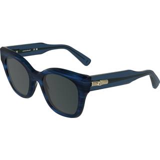 LONGCHAMP Kvinde LO791S 407 Solbriller Acetat Blå Grå Firkantet Normal