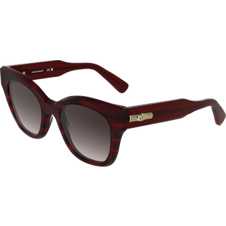 LONGCHAMP Kvinde LO791S 614 Solbriller Acetat Bordeaux Brun Firkantet Normal Skygge