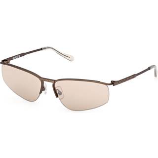 GCDS Unisex GD0071 35G Solbriller Metal Bronze Brun Geometrisk Normal