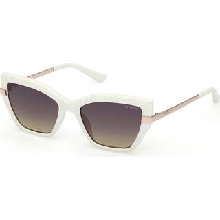 Guess GU00216 21B 53 Solbriller Kvinder Hvid - Shiny Ivory White - 53mm