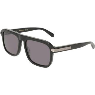 Ferragamo Mand SF2087S 001 Solbriller Acetat Sort Grå Firkantet Normal