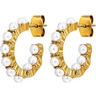 DYRBERG/KERN RAQUEL ØRERING 470114 (Gold, White, ONESIZE)