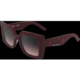 Karl Lagerfeld Kvinde KL6203S 601 Solbriller Acetat Bordeaux Grå Firkantet Normal Skygge