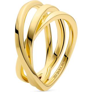 Spirale Pianura Ring, Gold Plated, 56