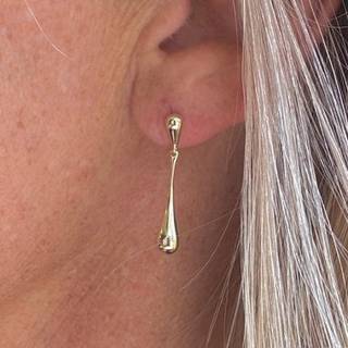 Aqua Dulce SHINY NEW DROP small øreringe forgyldt