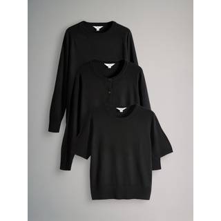The Set The Set Multi 3 Pack Bundle Knit Jumpers Cardigans Essentials T-Shirts Set