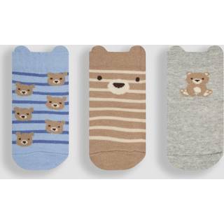 Jojo Maman Bébé JoJo Maman Bébé Brown 3-Pack Bear Socks