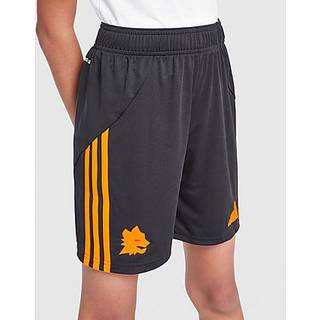 AS Roma 25/26 udebaneshorts til børn - Black / Crew Orange - 140