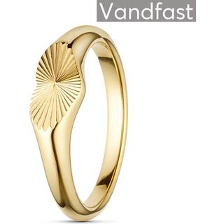 ANNEBRAUNER Sun Burst Heart Ring 18K Guldbelagt - 51