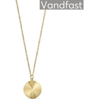 ANNEBRAUNER Sun Texture Round Halskæde 18K Guldbelagt