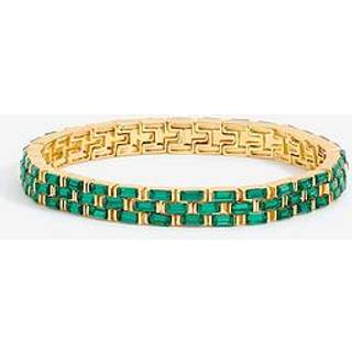 Jon Richard Jon Richard Belagt og Smaragdkæde Stretch Armbånd