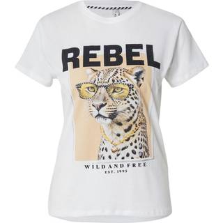 Only - Onlvibe Life S/S Glasses Top Box - 4875397 Bright White Vibe Rebel