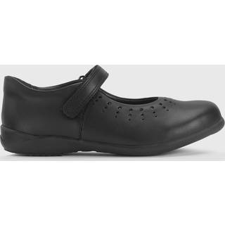 Start Rite Start Rite Piger Dual Fit Study Læder Mary Jane Rip Tape Skole Sorte Sko - uk11eu29